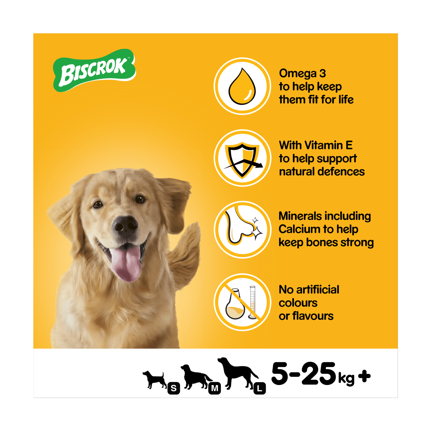 Pedigree Biscrok Gravy Bones Adult Dog Treats Original Biscuits 400g - UK Food & Drink - 5010394986052