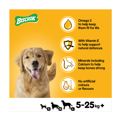 Pedigree Biscrok Gravy Bones Adult Dog Treats Original Biscuits 400g - UK Food & Drink - 5010394986052