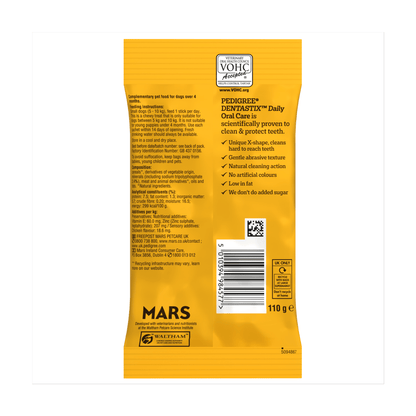 Pedigree Dentastix Daily Fresh Large 25kg+ 4 Sticks 154g - UK Food & Drink - 5010394984577