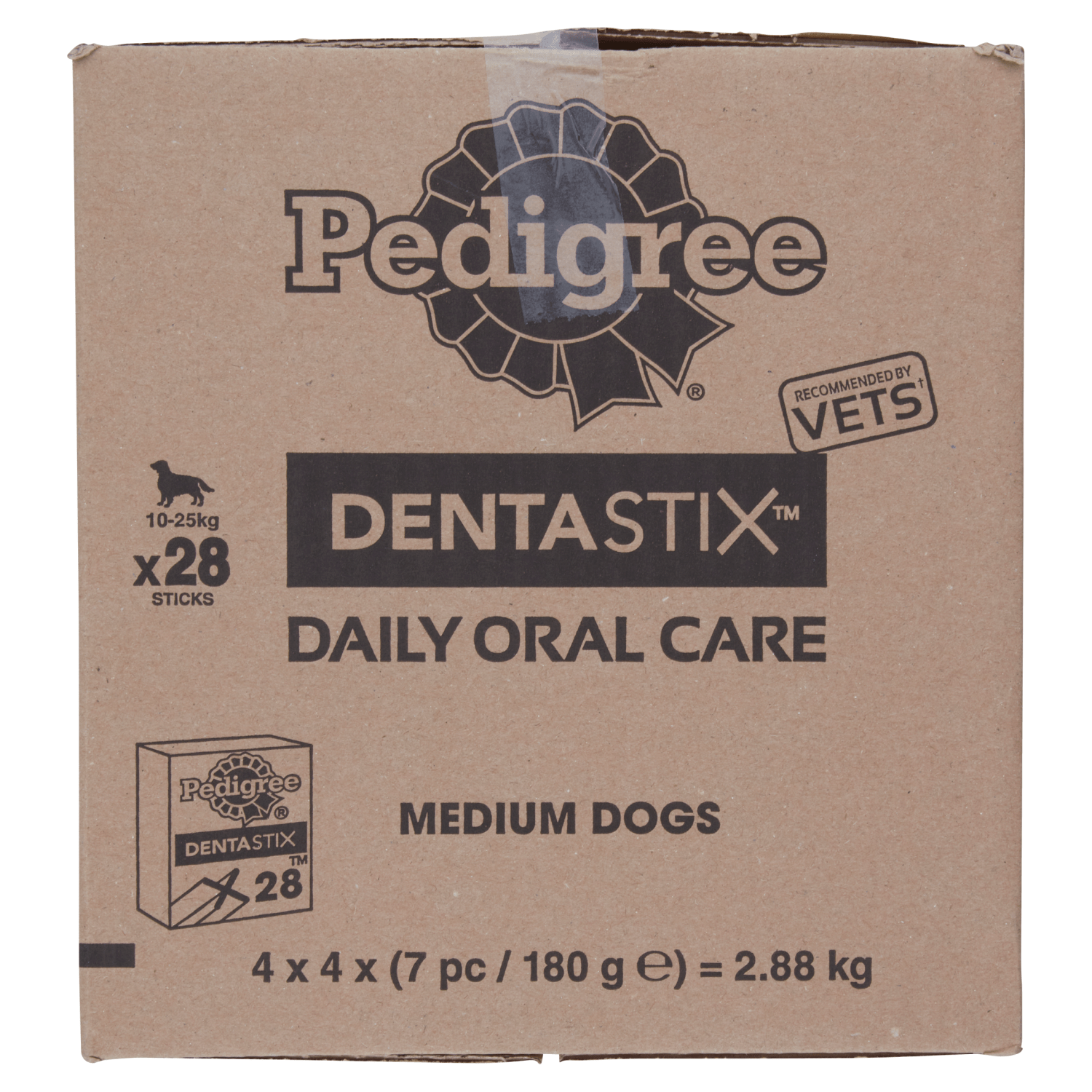 Pedigree Dentastix Daily Oral Care 10 - 25g 28 Sticks 4 x 180g (720g) - UK Food & Drink - 5998749105214