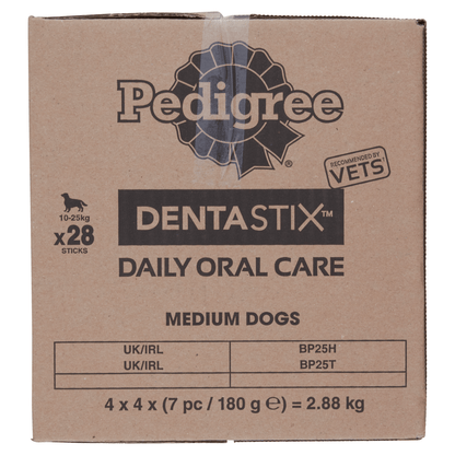 Pedigree Dentastix Daily Oral Care 10 - 25g 28 Sticks 4 x 180g (720g) - UK Food & Drink - 5998749105214