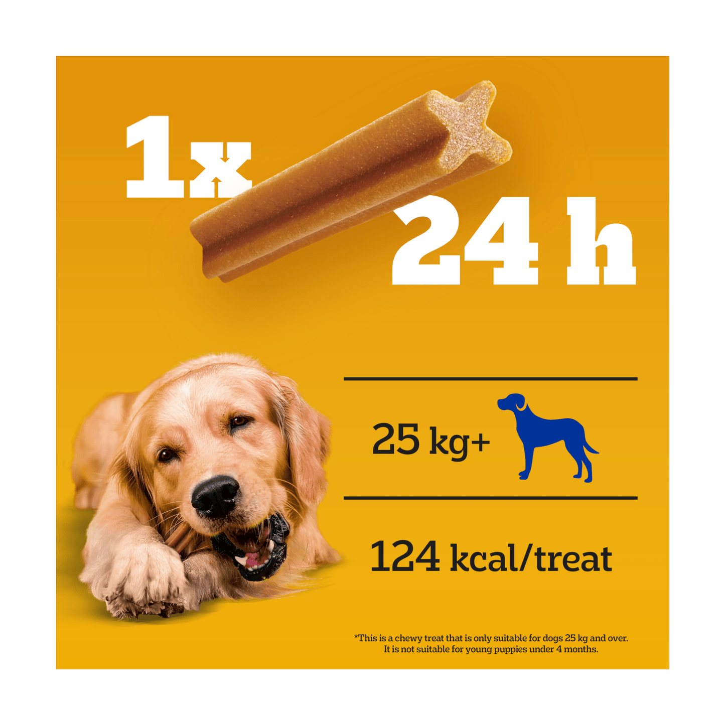 Pedigree Dentastix Daily Oral Care Large 25kg+ 3 x 270g (810g) - UK Food & Drink - 5010394004817