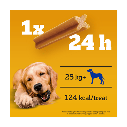Pedigree Dentastix Daily Oral Care Large 25kg+ 3 x 270g (810g) - UK Food & Drink - 5010394004817