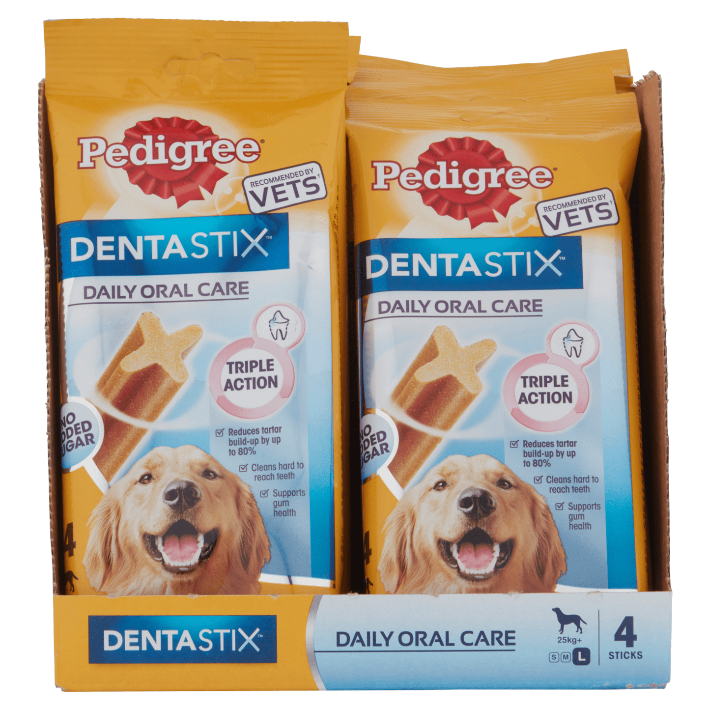 Pedigree Dentastix Daily Oral Care Large 25kg+ 4 Sticks 154g - UK Food & Drink - 5010394004688