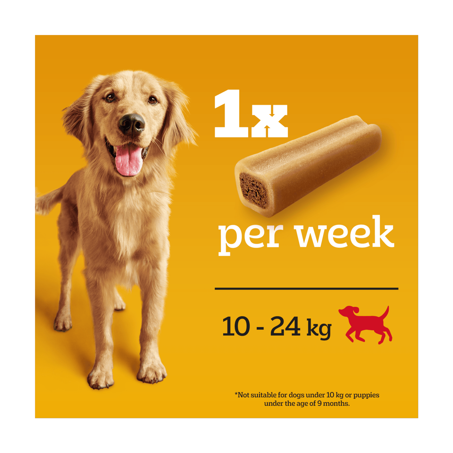 Pedigree Jumbone Adult Medium Dog Treat Beef & Poultry 2 Chews 180g - UK Food & Drink - 5010394003766