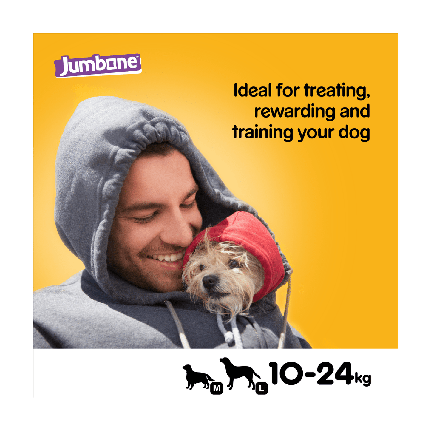 Pedigree Jumbone Adult Medium Dog Treat Chicken & Lamb 2 Chews 180g - UK Food & Drink - 5010394003780