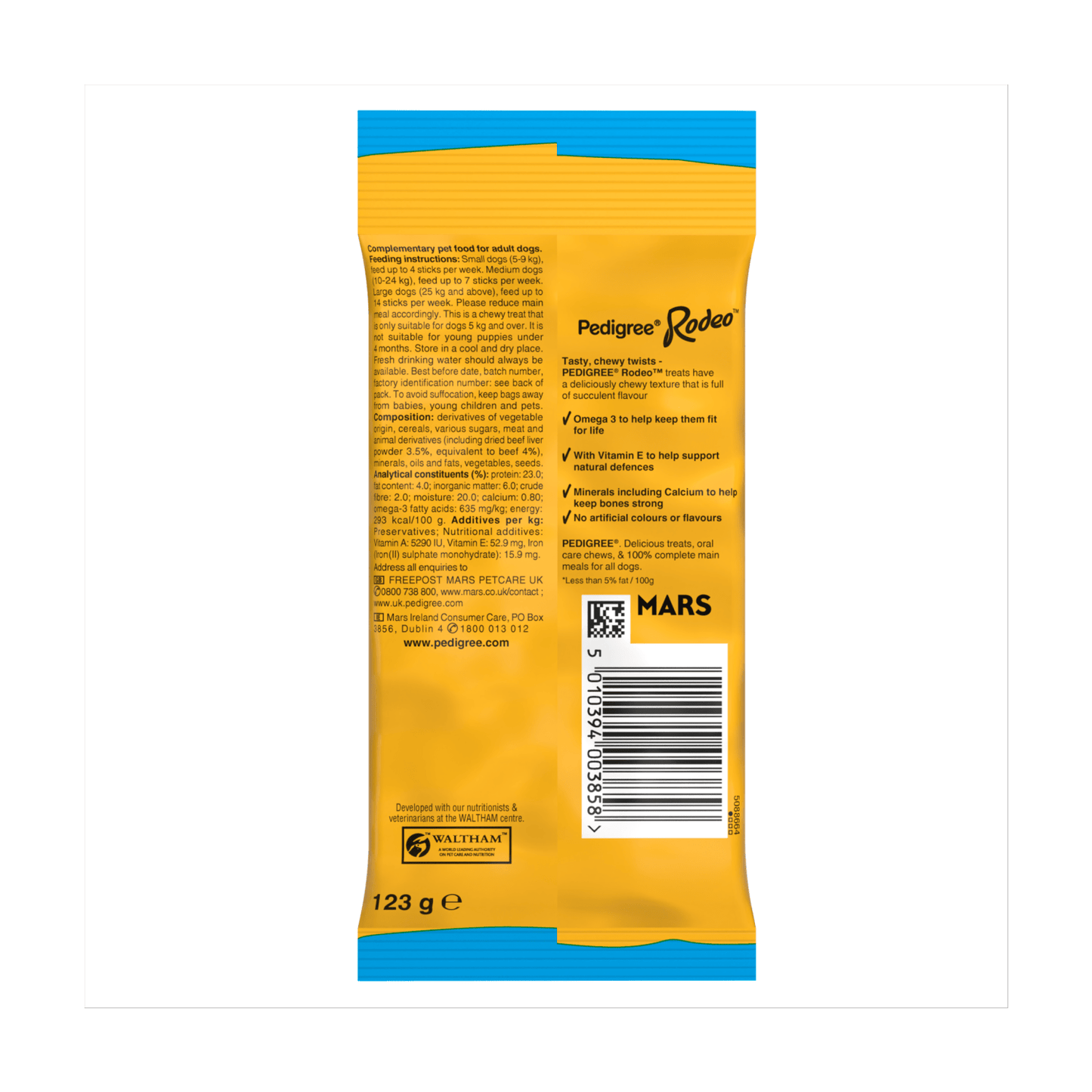 Pedigree Rodeo with Beef 123g - UK Food & Drink - 5010394003858