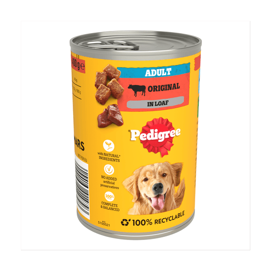 PEDIGREE¬Æ Adult Wet Dog Food Original in Loaf 400g Can - UK Food & Drink - 5000166014793