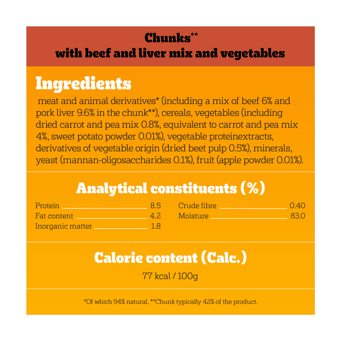 PEDIGREE¬Æ Adult Wet Dog Food with Beef & Liver Mix in Gravy 3 x 100g Pouch - UK Food & Drink - 5900951277917