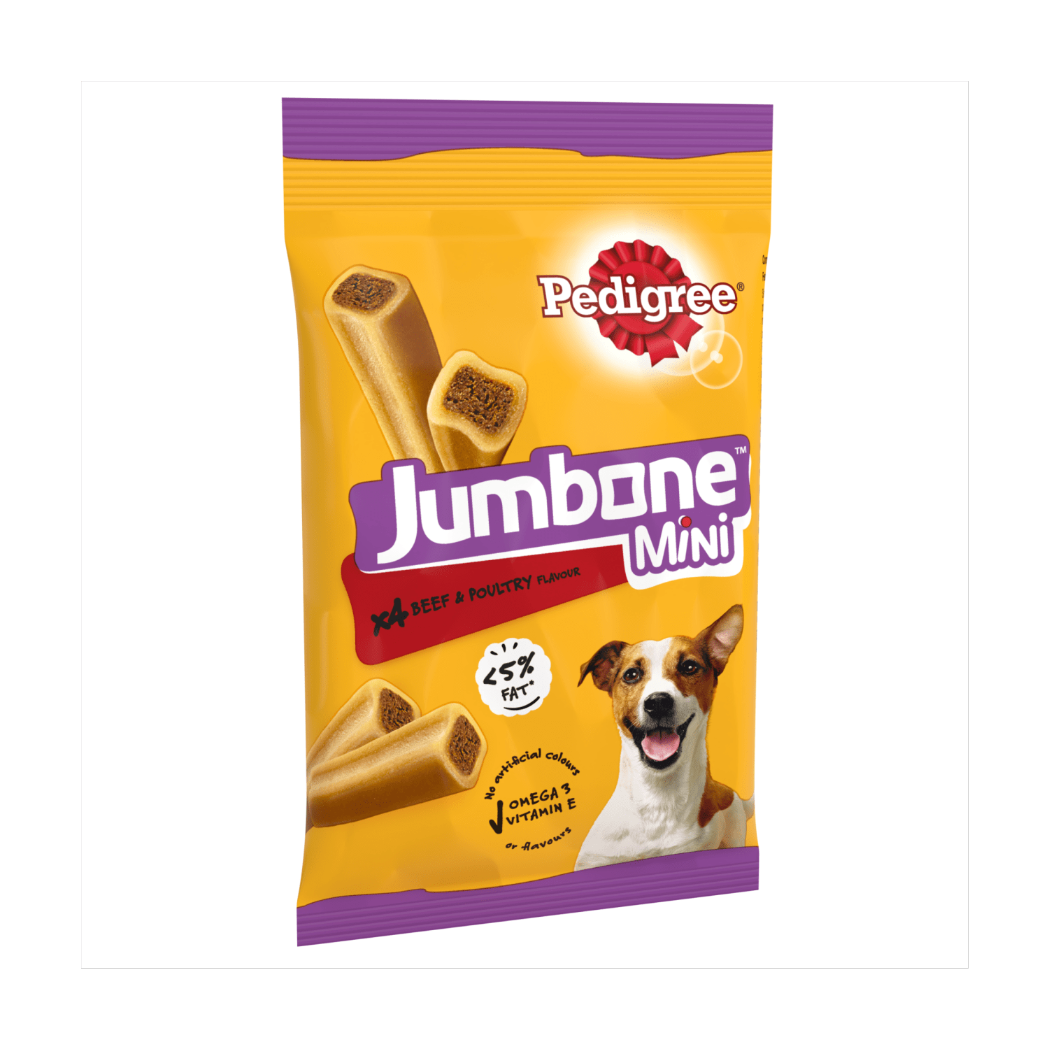 PEDIGREE¬Æ JUMBONE‚Ñ¢ Mini Adult Small Dog Treats Beef & Poultry 4 Chews 160g - UK Food & Drink - 5998749139547