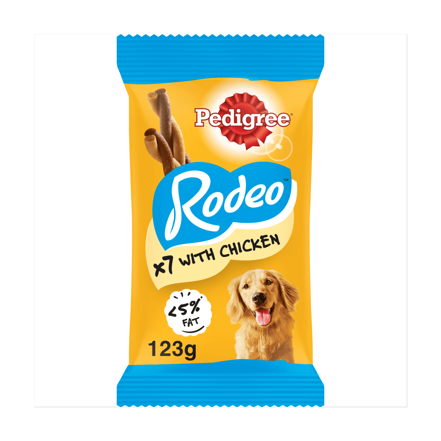PEDIGREE¬Æ RODEO‚Ñ¢ Adult Dog Treats Chicken 7 Sticks 123g - UK Food & Drink - 5010394003834