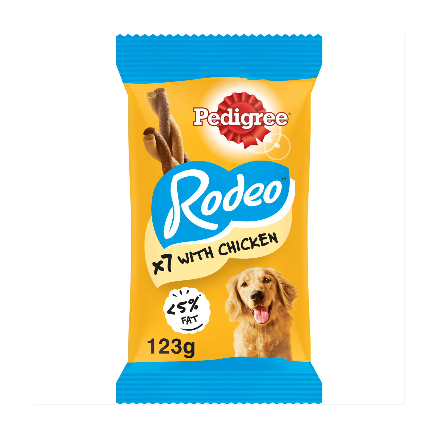 PEDIGREE¬Æ RODEO‚Ñ¢ Adult Dog Treats Chicken 7 Sticks 123g - UK Food & Drink - 5010394003834