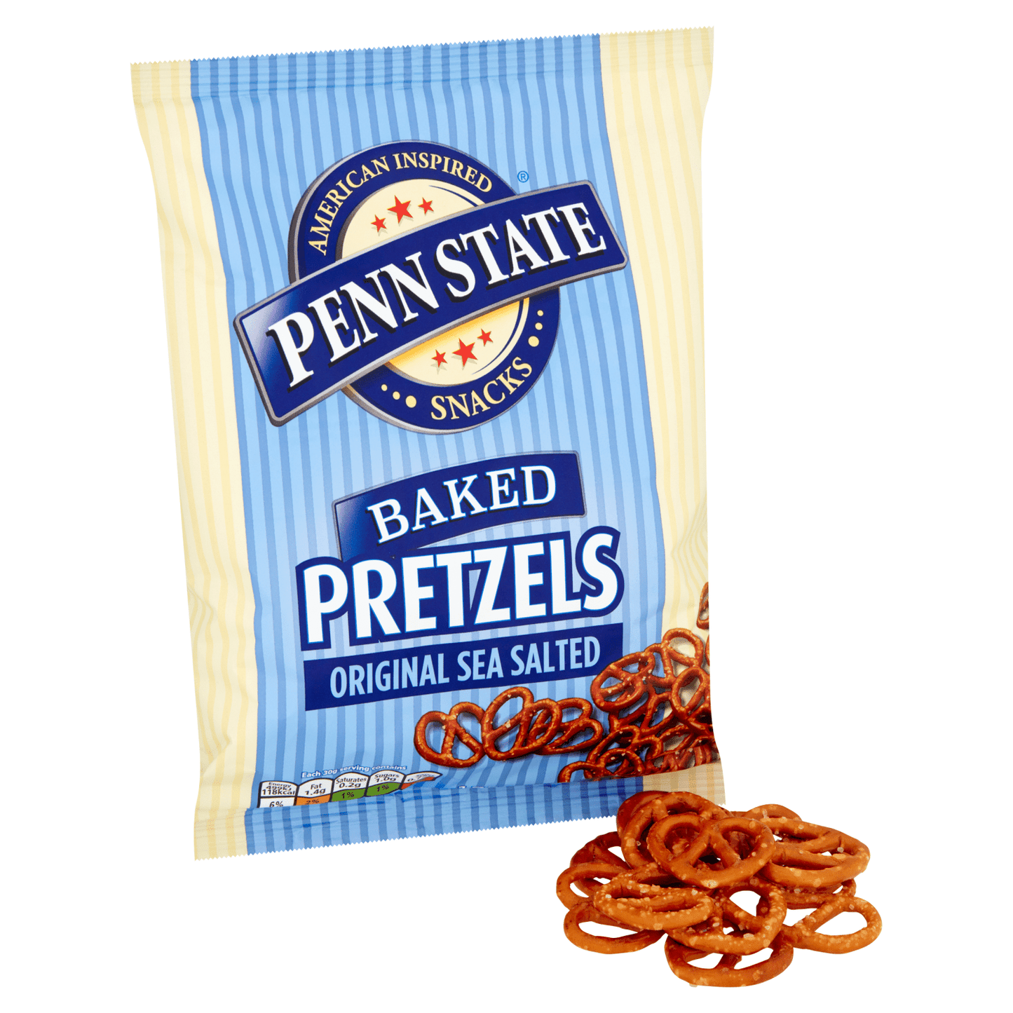 Penn State Sea Salted Sharing Pretzels 175g - UK Food & Drink - 5032439100070