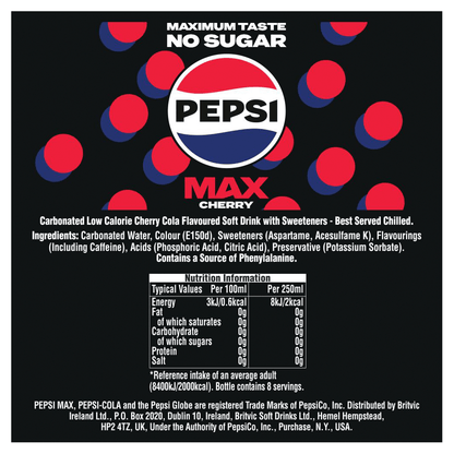 Pepsi Max 1.25 Litres - UK Food & Drink - 4060800178008