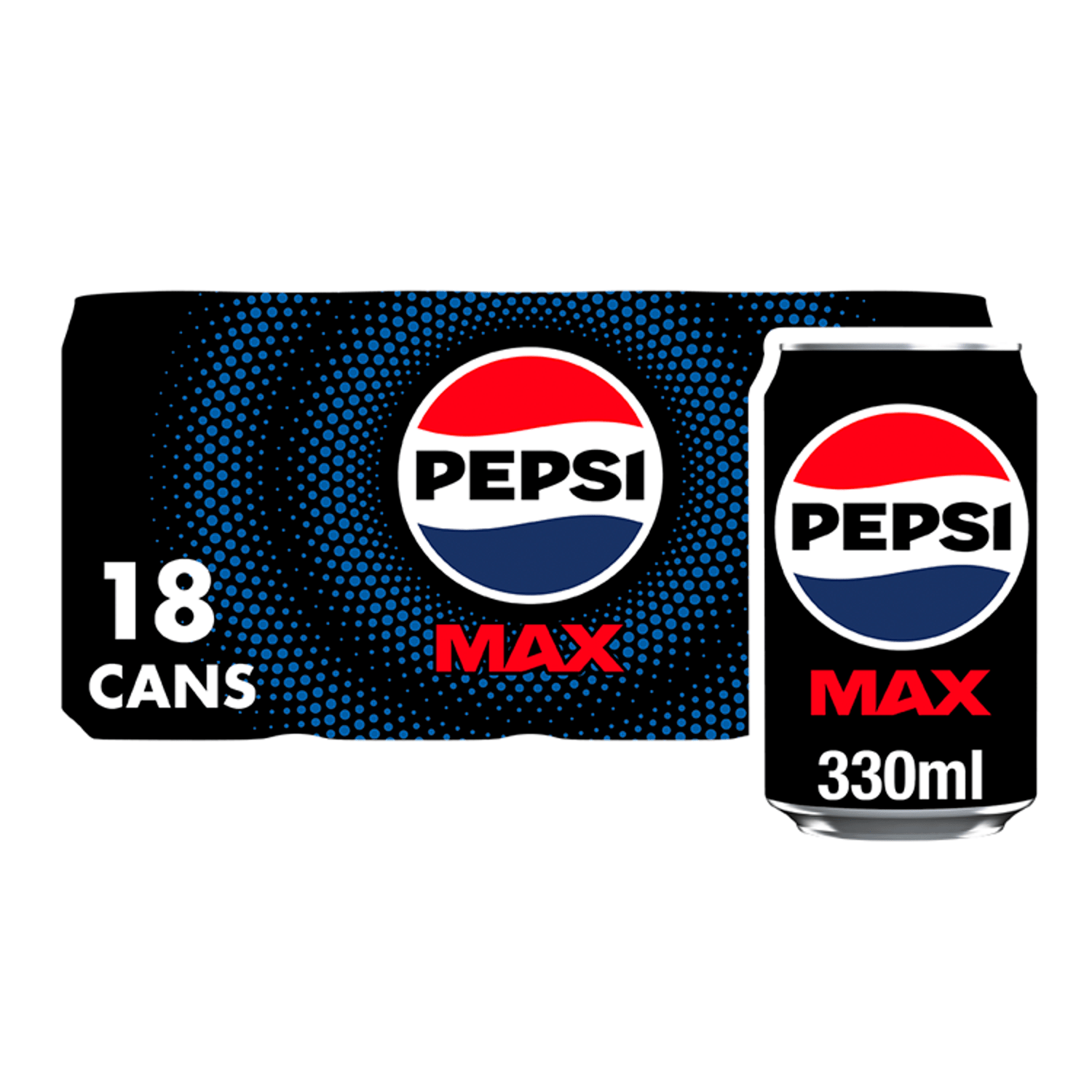 Pepsi Max 18 x 330ml (6.2kg) - UK Food & Drink - 4060800308986