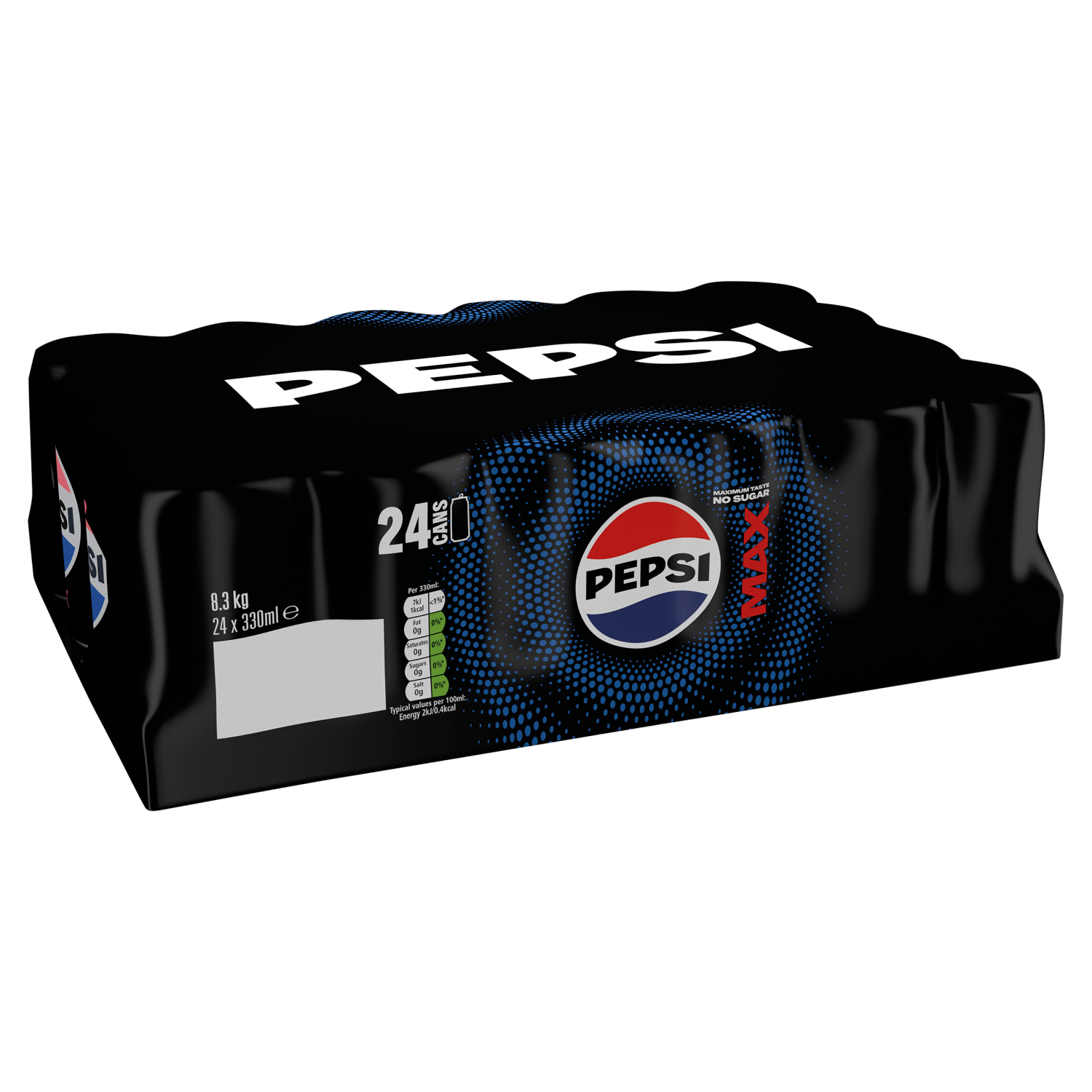 Pepsi Max 24 x 330ml 8.3kg - UK Food & Drink - 4060800130754