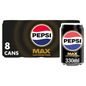 Pepsi Max Caffeine Free 8 x 330ml - UK Food & Drink - 4060800304827