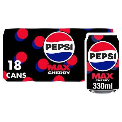 Pepsi Max Cherry 18 x 330ml - UK Food & Drink - 4060800308948