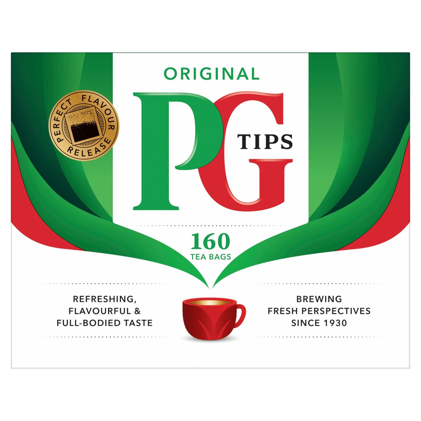 PG Tips 160 Original Tea Bags 464g - UK Food & Drink - 8720608036721