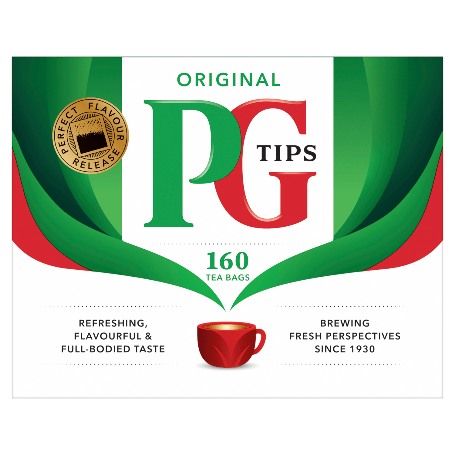PG Tips 160 Original Tea Bags 464g - UK Food & Drink - 8720608036721