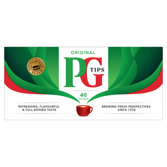PG Tips 40 Original Tea Bags 116g - UK Food & Drink - 8720608036677