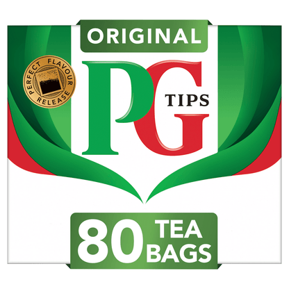 PG Tips 80 Original Tea Bags 232g - UK Food & Drink - 8720608036707