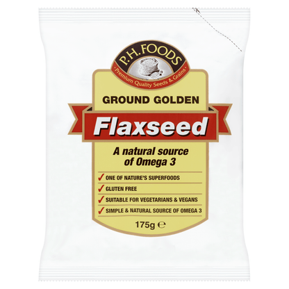 P.H.Foods Ground Golden Flaxseed 175g - UK Food & Drink - 5060221550178