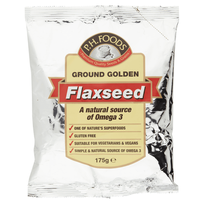 P.H.Foods Ground Golden Flaxseed 175g - UK Food & Drink - 5060221550178