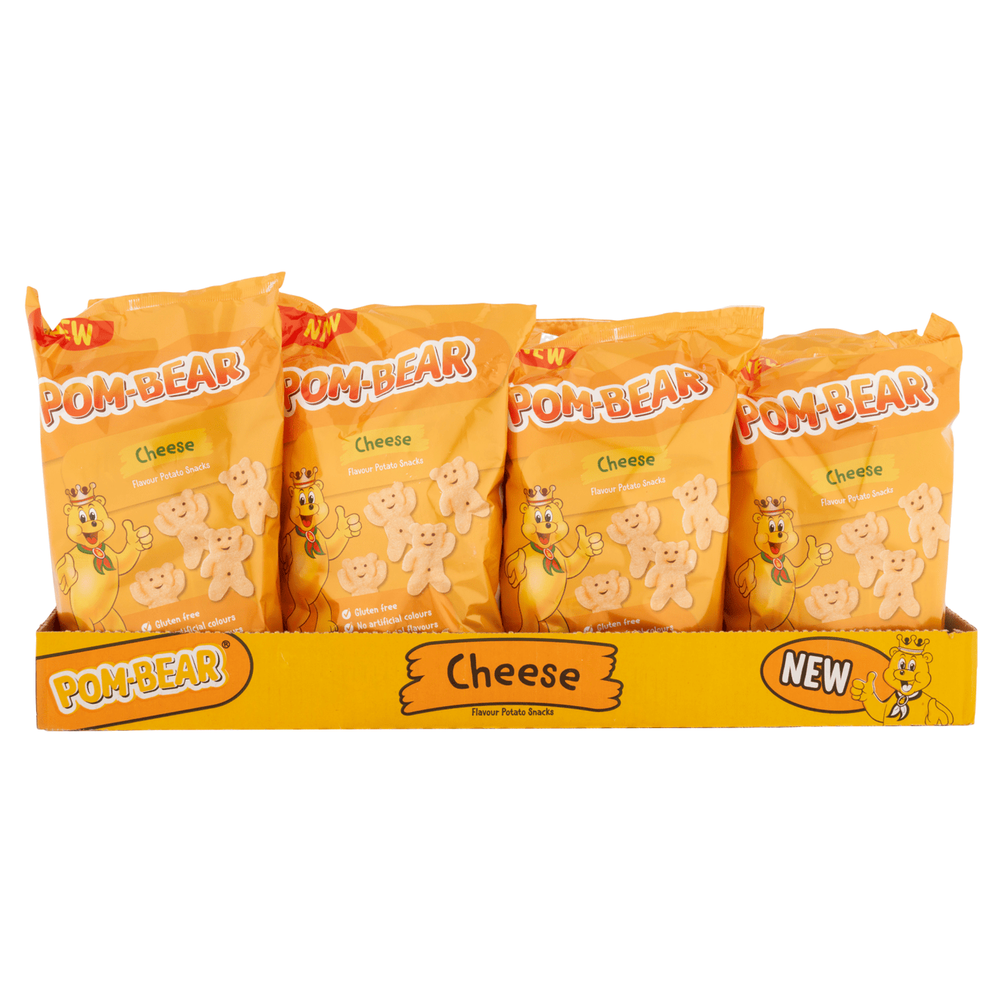Pom - Bear Cheese Flavour Potato Snacks 6 x 13g - UK Food & Drink - 5000237204795