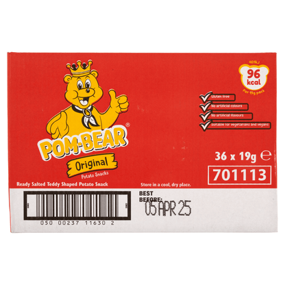 Pom - Bear Original Crisps 19g - UK Food & Drink - 4008007017799