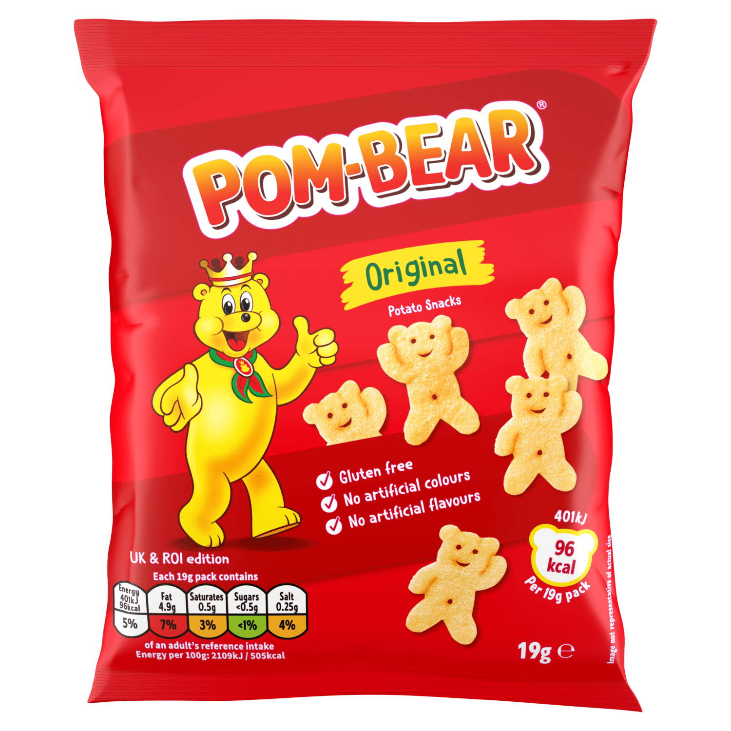 Pom - Bear Original Crisps 19g - UK Food & Drink - 4008007017799