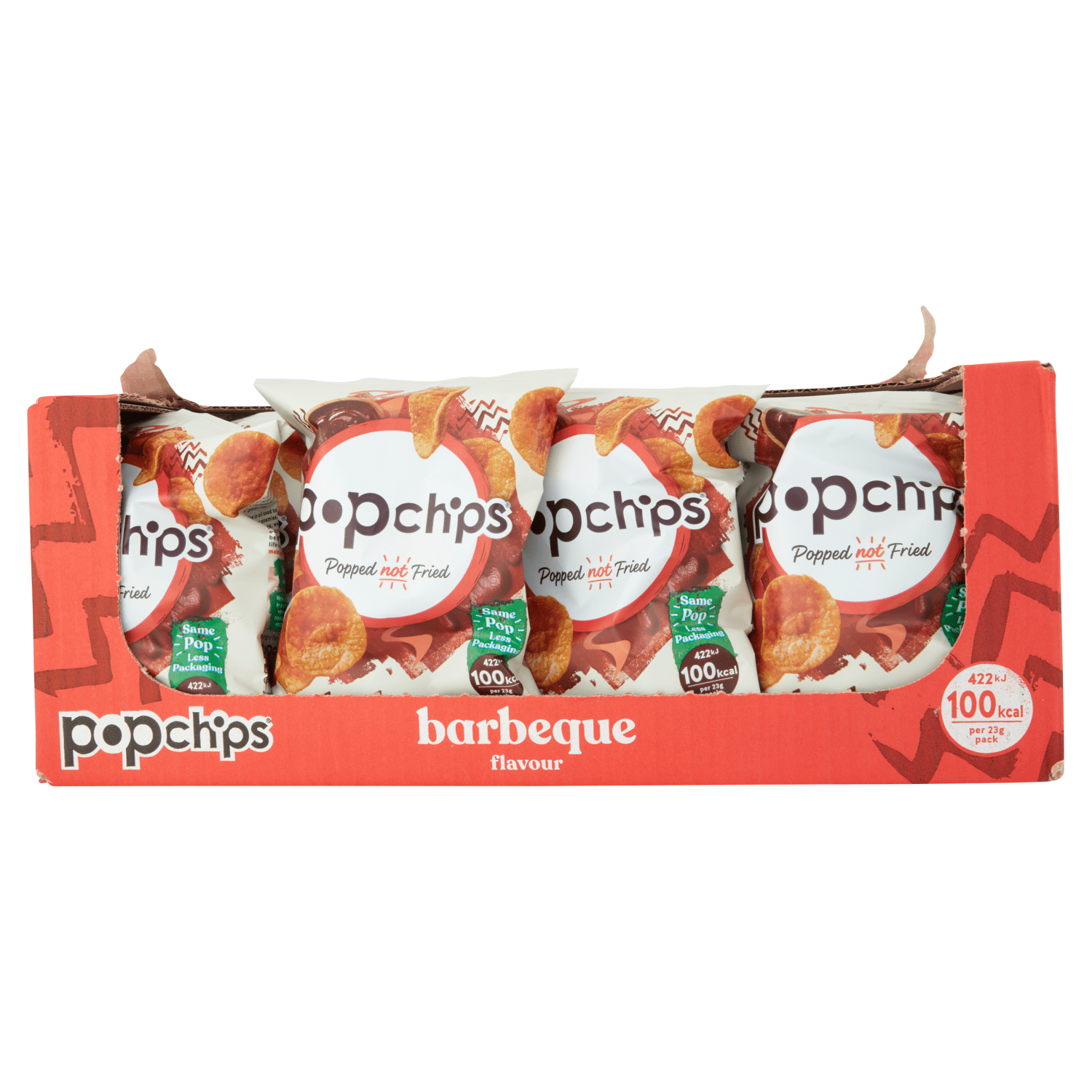 Popchips Barbeque Flavour Potato Snacks 23g - UK Food & Drink - 5060292302201