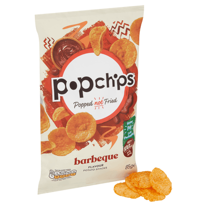 Popchips Barbeque Flavour Potato Snacks 85g - UK Food & Drink - 5060292308203