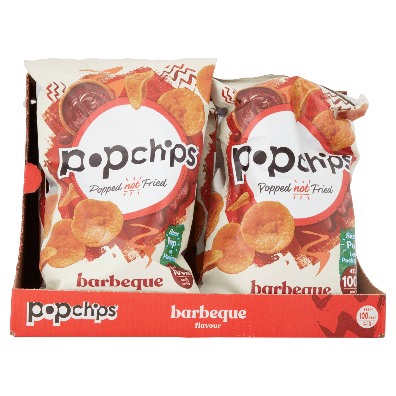 Popchips Barbeque Flavour Potato Snacks 85g - UK Food & Drink - 5060292308203