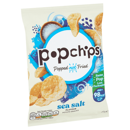 Popchips Sea Salt Flavour Potato Snacks 23g - UK Food & Drink - 5060292302102