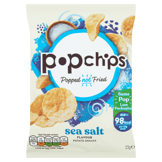 Popchips Sea Salt Flavour Potato Snacks 23g - UK Food & Drink - 5060292302102