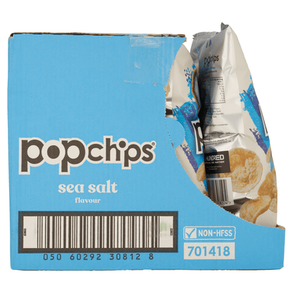 Popchips Sea Salt Flavour Potato Snacks 85g - UK Food & Drink - 5060292308104