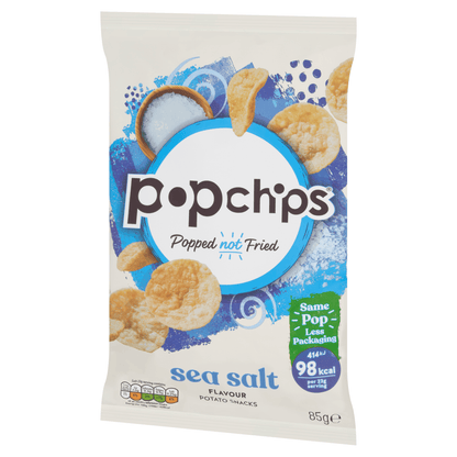 Popchips Sea Salt Flavour Potato Snacks 85g - UK Food & Drink - 5060292308104