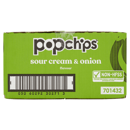 Popchips Sour Cream & Onion Flavour Potato Snacks 23g - UK Food & Drink - 5060292302706