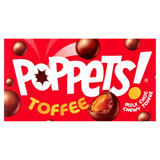 Poppets Chewy Toffee Covered in Milk Chocolate 39g - UK Food & Drink - 50314904