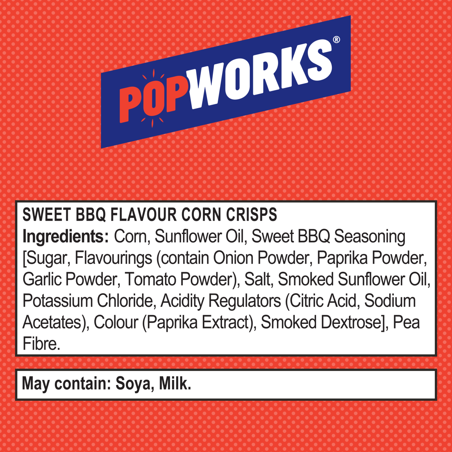Popworks Sweet Barbecue Grab Bag Popped Crisps 28g - UK Food & Drink - 5000328015644