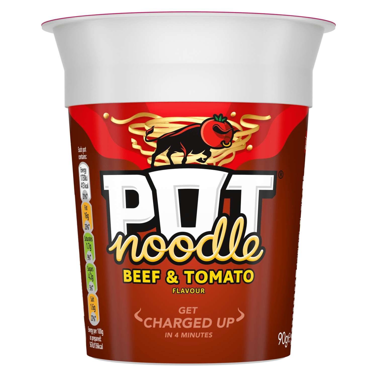 Pot Noodle Beef & Tomato Flavour 90g - UK Food & Drink - 5000118203497