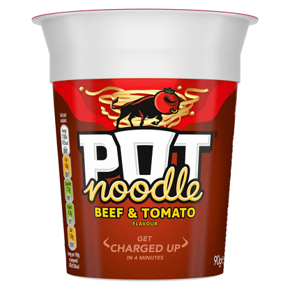 Pot Noodle Beef & Tomato Flavour 90g - UK Food & Drink - 5000118203497