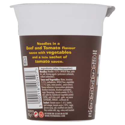 Pot Noodle Beef & Tomato Flavour 90g - UK Food & Drink - 5000118203497