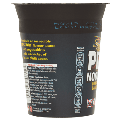 Pot Noodle Bombay Bad Boy Flavour 90g - UK Food & Drink - 5000118203541