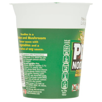 Pot Noodle Chicken & Mushroom Flavour 90g - UK Food & Drink - 5000118203503