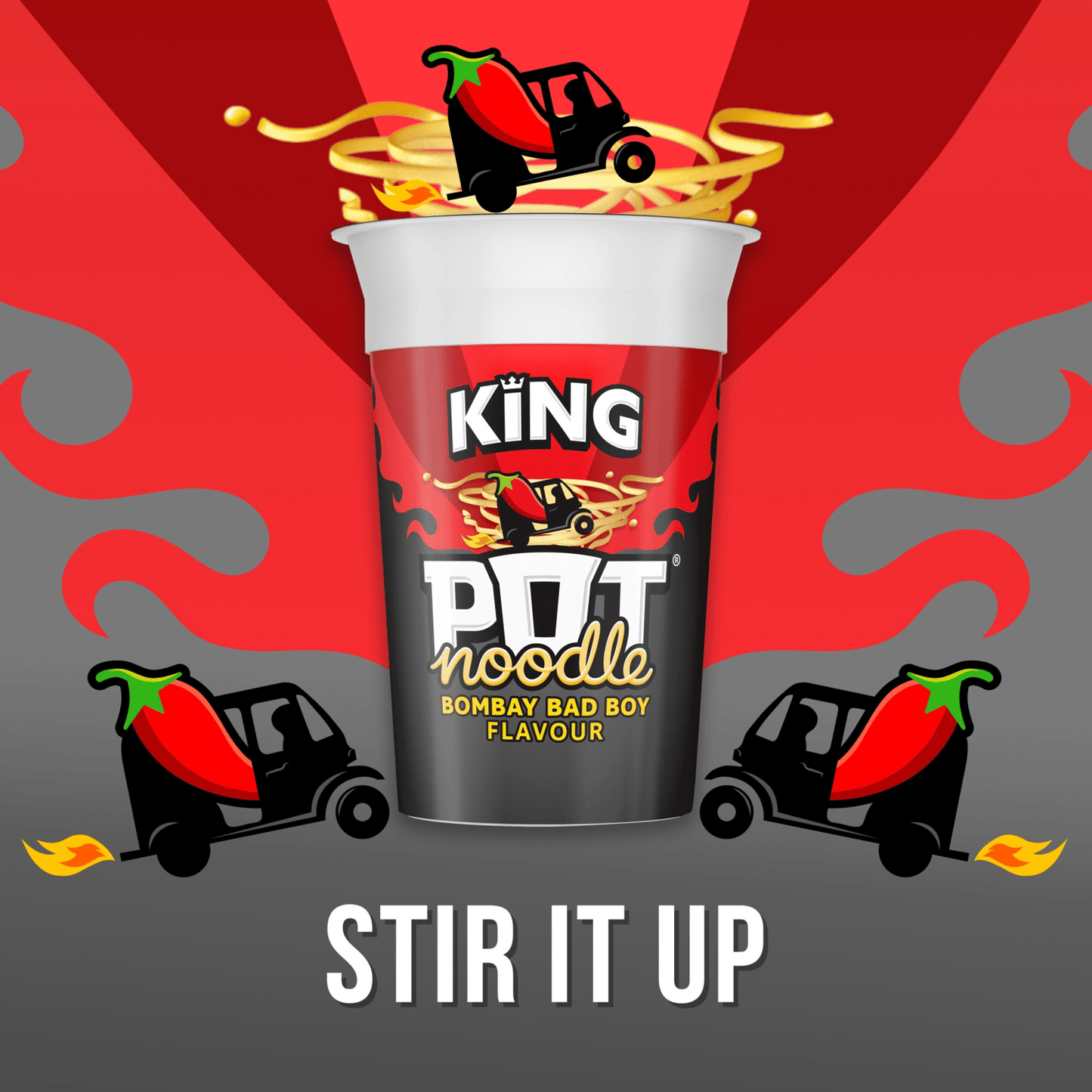 Pot Noodle King Bombay Bad Boy Flavour 114g - UK Food & Drink - 5000118203695
