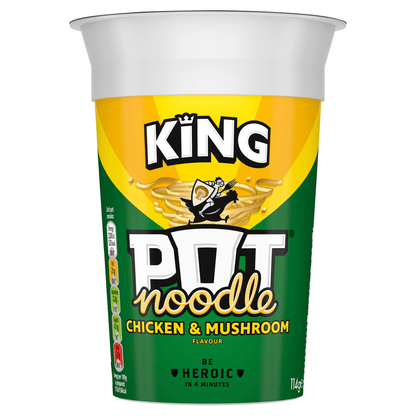 Pot Noodle King Chicken & Mushroom Flavour 114g - UK Food & Drink - 5000118203664