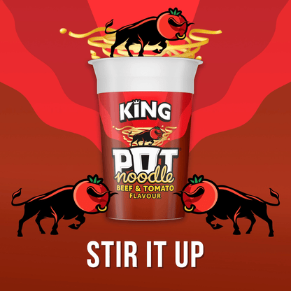 Pot Noodle King Pot Beef & Tomato 114 g - UK Food & Drink - 8722700153276