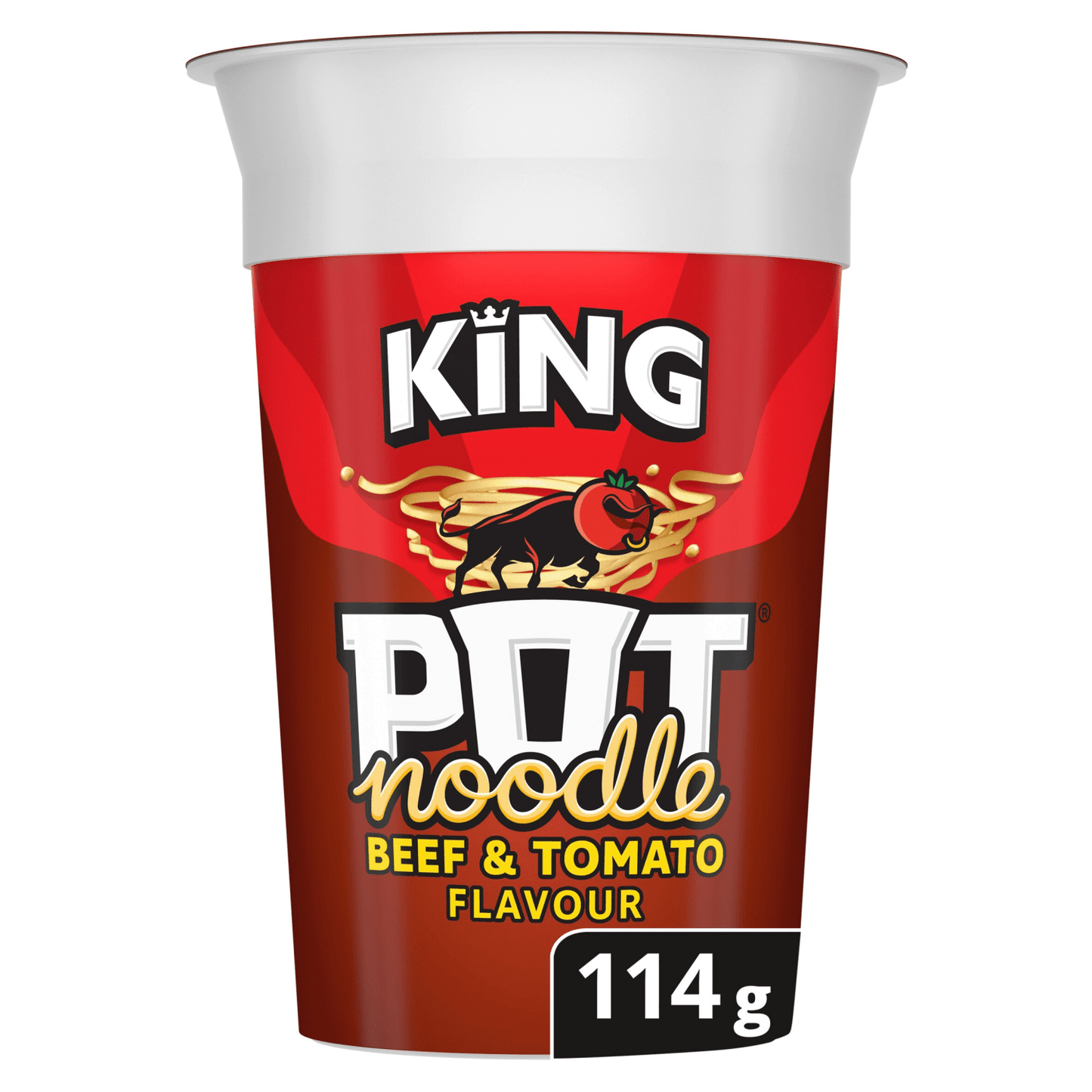 Pot Noodle King Pot Beef & Tomato 114 g - UK Food & Drink - 8722700153276